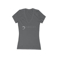 Women's Jersey Short Sleeve Deep V-Neck Tee