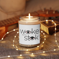 WokeWithStok Scented Candle, 9oz